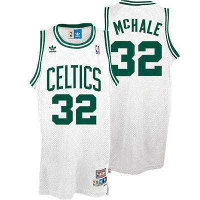 NBA Boston Celtics 32 Kevin Mchale White Throwback Jersey